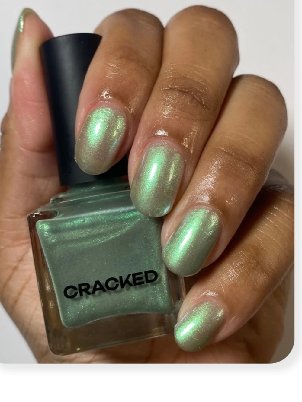 Cracked Polish Limited Edition PPU Shade “Mutk Murk” Shimmery Green Nail Polish - Picture 9 of 9